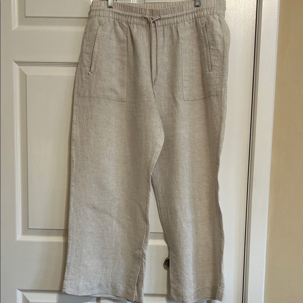 Athleta Linen Drawstring pants